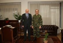 Επίσκεψη στον Περιφερειάρχη ΑΜΘ του νέου Διοικητή του Δ΄ Σώματος Στρατού