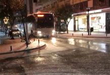 Έντονη χιονόπτωση στην Αλεξανδρούπολη -Τωρα (video)