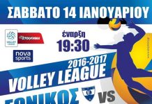 Εθνικός – Χαλκίδα αύριο Σάββατο 14 Ιανουαρίου 2017