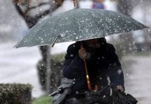 Τοπικές βροχές και χιόνια σήμερα Τρίτη 3 Ιανουαρίου 2017