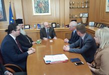 Επίσκεψη του Γενικού Πρόξενου της Ρωσίας στη Θεσσαλονίκη, Alexander Shcherbacov στο Δήμαρχο Αλεξανδρούπολης, Ευάγγελο Λαμπάκη
