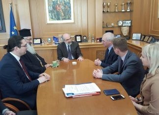Επίσκεψη του Γενικού Πρόξενου της Ρωσίας στη Θεσσαλονίκη, Alexander Shcherbacov στο Δήμαρχο Αλεξανδρούπολης, Ευάγγελο Λαμπάκη