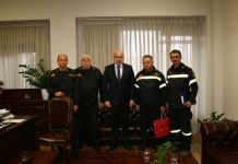 Επίσκεψη στον Περιφερειάρχη ΑΜΘ του νέου Διοικητή της Περιφερειακής Πυροσβεστικής Διοίκησης ΑΜΘ