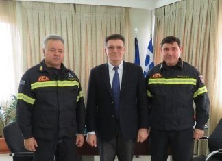 Επίσκεψη του νέου Διοικητή Περιφερειακής Πυροσβεστικής Διοίκησης Ανατολικής Μακεδονίας και Θράκης στον Αντιπεριφερειάρχη Έβρου