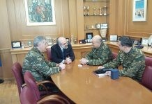 Εθιμοτυπική επίσκεψη του Δοικητή 1ης Στρατιάς, Αντιστράτηγου Δημόκριτου Ζερβάκη στον Δήμαρχο Αλεξανδρούπολης