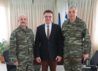 Επίσκεψη νέου Διοικητή ΧΙΙ Μεραρχίας στον Αντιπεριφερειάρχη Έβρου