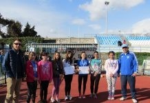 Βράβευση των παγκορασίδων του ΜΓΣ Εθνικού, για την πρωτιά στο τρίαθλο