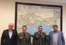 Επίσκεψη στον Περιφερειάρχη ΑΜΘ από τους Ταξίαρχους Κοσμά Μόσχο και Λάζαρο Καμπουρίδη
