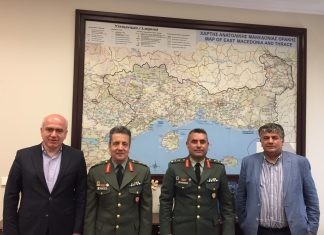 Επίσκεψη στον Περιφερειάρχη ΑΜΘ από τους Ταξίαρχους Κοσμά Μόσχο και Λάζαρο Καμπουρίδη