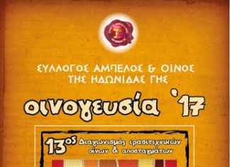 13ος Διαγωνισμός Ερασιτεχνικών Οίνων & Αποσταγμάτων