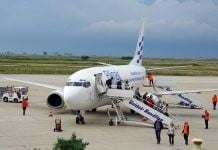 Επίσημη υποδοχή για την πρώτη πτήση της Ellinair στην Καβάλα από τη Μόσχα