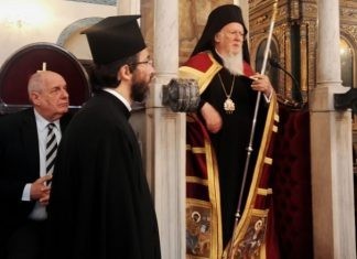 Συνάντηση του Τέρενς Κουίκ με τον Οικουμενικό Πατριάρχη Βαρθολομαίο