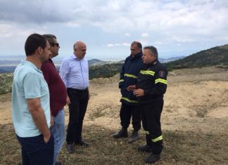 Επίσκεψη και ενημέρωση του Περιφερειάρχη ΑΜΘ για την πυρκαγιά στη Νέα Σάντα Ροδόπης