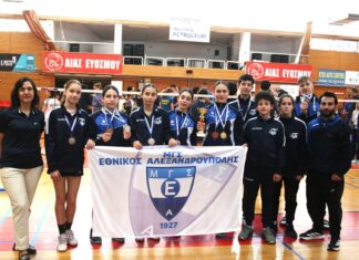 Σάρωσε ο Εθνικός Αλεξανδρούπολης: 12 μετάλλια σε Πανελλήνιο Κ15, Κ19 και Σχολικό Λυκείων