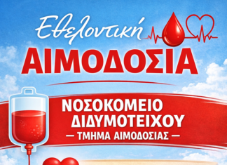 Οι μαθητές του 1ου Δημοτικού Διδυμοτείχου καλούν σε Εθελοντική Αιμοδοσία: «Χτίζουμε γέφυρες, σώζουμε ζωές»