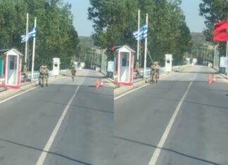 Έβρος: Viral βίντεο με στρατιώτη που ξεδιπλώνει ελληνική σημαία στα σύνορα