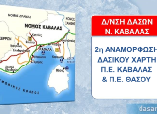 Αναρτήθηκε η δεύτερη αναμόρφωση του Δασικού Χάρτη σε Καβάλα και Θάσο