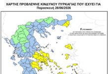 Έβρος: Σε κίτρινη προειδοποίηση για φωτιά την Παρασκευή 26 Ιουνίου – Υψηλός κίνδυνος πυρκαγιάς σε περιοχές του νομού