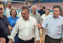 Ορεστιάδα: Αυτοψία Βρούτση στις εργασίες αποκατάστασης του Κλειστού Γυμναστηρίου «Νίκος Σαμαράς»